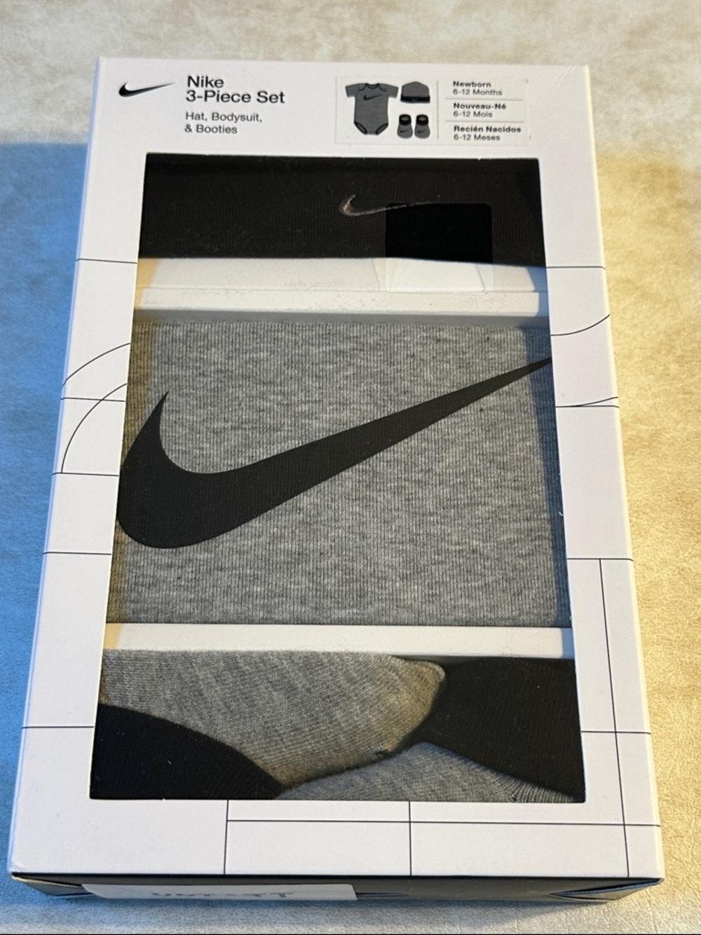Nike 3-Piece Men's Undershirt & Socks Set in Gray and Black